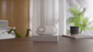 New portable hand-held small fan outdoor usb charging student big wind nightlight desktop small fan