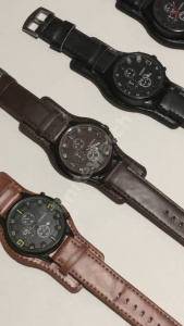 Jam Tangan Pria Kulit Anti Air Original Curren Dengan Tanggal Water Resistence Arloji Cowok Analog Chronograph Fashion Men Leather Quartz Watch