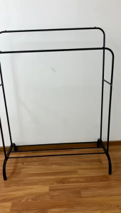 Rak Gantungan Baju Double Stand Hanger Besi Serbaguna Jemuran Pakaian Portable