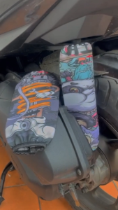 COVER SHOCK SARUNG SHOCKBREAKER BELAKANG ARAI PREMIUM FULL MOTIF PNP NMAX ADV PCX XMAX 250 DLL