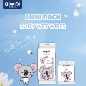 Aiwibi Premium Baby Wipes (MINI PACKS) 1 PACK X 8 PCS