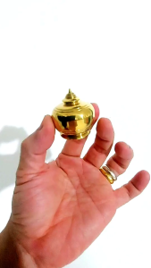 siambell ตลับพระธาตุ สยามเบลล์ ผอบ ตลับ ผอบทองเหลือง ตลับทองเหลือง ผอบพระธาตุ แบบฝาเกลียว ขนาด 1.8 - 3.5 ซม. Casket Brass casket