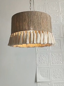 Đèn Chùm Thả Trần Phong Cách Bohemian Đèn Trần Dây Gai Tua Rua Decor Phòng Khách Phòng Ngủ Nhà Hàng