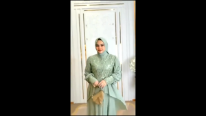 Gamis Wanita Terbaru 2024 Quenna Dress Bahan Ceruty Babydoll Mix Brukat Dres Jumbo Wanita Simple Kekinian