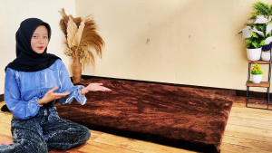 Karpet Bulu Rasfur Empuk 200x150x3.5cm Busa Non Anti Slip Karpet Aesthetickarpet Mewah LP