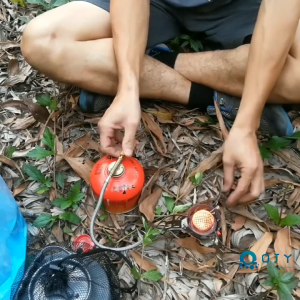 AFAU Portable Camping Gas Stove Outdoor Butane Gas Stove Set Cooking Stove Camping Essentials Foldable Split Burner for Outdoor Backpacking Hiking Picnic Ultralight Gas Butane Stove Outdoor Cylinder Adapter Electronic Stove Fuel-Efficient Gas Stove