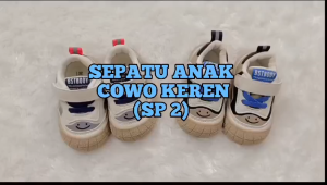 Sneaker Anak Tali Tempel Kasual SP2/ Sepatu Sandal Anak Keren Kekinian