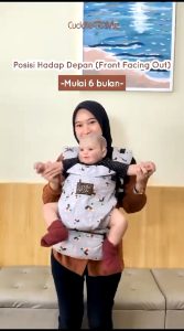 Cuddleme Ultimo Carrier Gendongan Bayi Hipseat Newborn 4 Posisi Gendongan Kanguru SSC M Shape