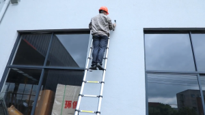 Thang Rút Nhôm Inox I Nhập Khẩu Thang Rút Đơn Gấp Gọn Chất Liệu Nhôm Inox Cao 3.2M 3.8M 4.1M 4.4M 5.0M 5.4M