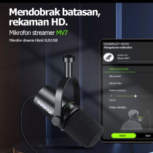 shuer/MV7 mic condenser untuk vocalmic kondensor originalmicrophone condenser super peka