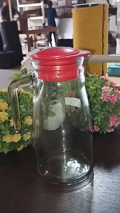 CHOBIG Pitcher Jug Kaca 1000ml Ceret Bening 1L Teko Air Bottle Glass SJI