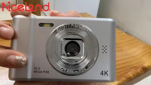 4K Dual Camera Digital Camera Beginners 2.4\" Large Screen Camcorder Camera Mini Auto Focus Camera Photography Hd 50MP