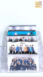 Mini Case Personel Korean Pop Boy Band Personil Girl Band Mini Wallet K-Pop Suvenir Tempat Pensil Souvenir BTS Blackpink Astro Twice Nct RedVelvet Itzy Exco TXT Nuesht StrayKids Day 6 EnhypenTreasure Shinee