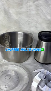 Blender Penggiling Daging Chopper Meat Grinder Gilingan Daging Stainless Serbaguna 2 Liter