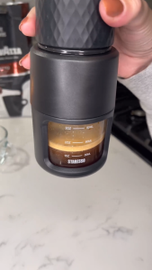 STARESSO - SP200 TRAVEL KIT COFFEE ESPRESSO MAKER POT W COFFEE GRINDER FOR OUTDOOR INDOOR