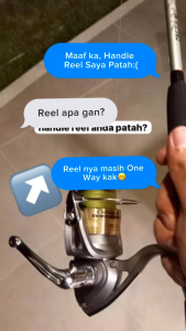 Sparepart Handle CNC Ply Fish 1000-4000 / Gagang Reel Pancing Manual ukuran 1000 - 4000