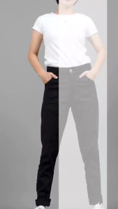 Okechuku JAVIRE Celana Chinos Wanita Chino Pants Celana Panjang Wanita Celana Hitam