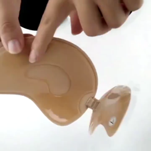 Nipple Stickers Push Up Breathable Mango Shape Self Adhesive Reusable Invisible Nipple Pad Bra for Women