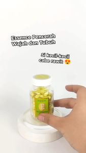 Animate Serum Kapsul Skincare Vitamin E Essence Isi 60 BPOM Untuk Perawatan Wajah Glowing