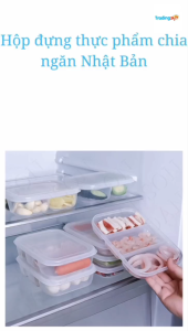 Hộp đựng thực phẩm 4 ngăn 520ml Nakaya Nội Địa Nhật Bản