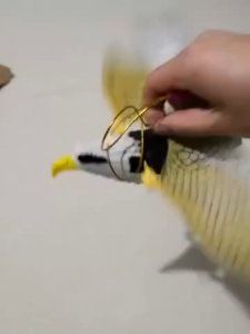 【COD】Cat Dog Toy Eagle Parrot Luminous Music Hanging Line Flash Flying Eagle Flying Bird With Fishing Rod Hanging Line Flying Eagle Toy
