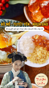Bồ mễ tuyết yến nhựa đào set nguyên liệu nấu chè dưỡng nhan đẹp da chống lão hóa