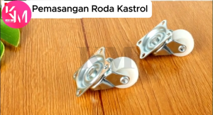 Roda Kastor Plate PVC Nylon 2 inchi HIDUP Troly Etalase 1 pcs