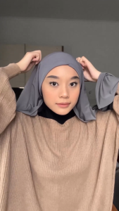 Hijab Segitiga Oval Tali Inara Spandek Jersey