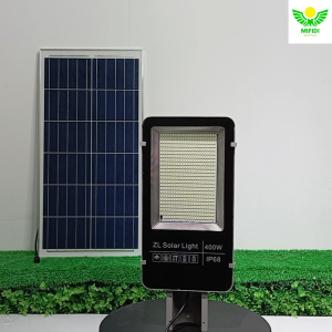 Đèn năng lượng mặt trời 400W cao cấp đèn bàn chải chính hãng Mifidi Solar sáng trên 12h tấm pin Mono siêu to - BH VIP MIỄN PHÍ 2 năm tận nhà