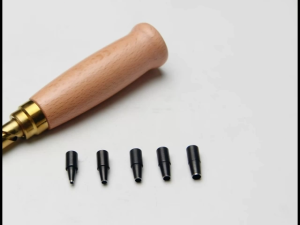 Adjustable Japanese Screw Hole Punch Leather Hole Punch Tool Paper Hole Punch Craft Puncher 6 Tip Sizes Fabric Punch Set