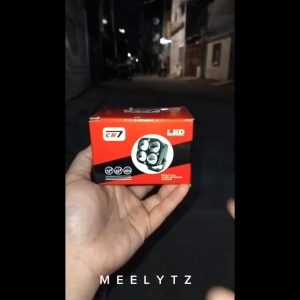 Lampu Tembak 4 Mata LED Laser Plus Devil Eye CR7 CS 1077 Full Alumunium Waterproof Anti Karat