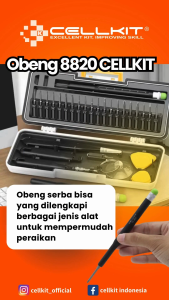 Set Obeng Multifungsi Magnetik CELLKIT 8820 - 20 Mata Obeng dengan Penyimpanan Profesional