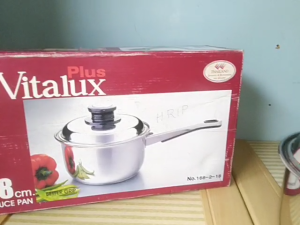 Panci Susu Stainless & Panci Mie Sauce Pan 168218 Vitalux 18cm / ZEBRA Thailand