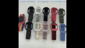 Strap Redmi Watch 3 Nylon + Case TPU Quick Dry Tali Jam Xiaomi Redmi Watch 3 Nilon Velcro Hematacc