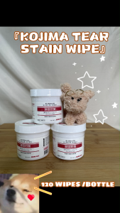 BO FURMILY – KOJIMA Tear Stain Wipe 120wipes / Cleaning Wipes for Eyes / Tear Stain Remover / 宠物去泪痕专用湿巾