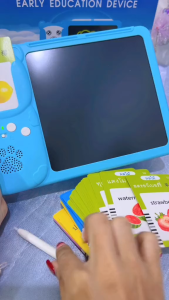 ภาษาอังกฤษ-ไทย กระดานวาดภาพพร้อมที่อ่านแฟลชการ์ดพูดได้ (มีเสริมคำศัพท์ภาษาจีนในตัว) เสริมทักษะ สมาธิ