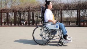 High back wheelchair foldable lightweight paralyzed elderly wheelchair with toilet multi-function support full lying scooter load-bearing 250KG