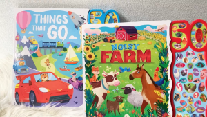 Things That Go / Noisy Farm Sounds Board Book With 50 Sounds!