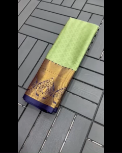 [PRE-ORDER] HEAVY AURA COTTON SILK SAREE WITH READYMADE BLOUSE (FREE SIZE) ~ Delivery Lead Time : 10 days