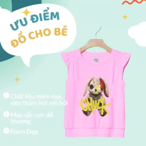 Áo Thun Bé Gái In Hình Thỏ Bông - Món Quà Ngọt Ngào Cho Bé Yêu (12kg-34kg)