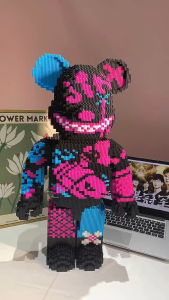SMY Nano Block Violent Bear Mainan Anak Balok Susun Puzzle Bricks Education Koleksi Karakter 3D DIY