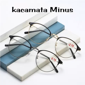 Kacamata Minus Wanita & Pria Frame Oval Terlaris Ukuran 0.50-6.00 Free Boc & Lap Pembersih