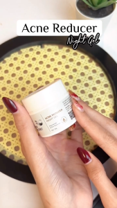 HSK Secret Acne Reducer Night Gel - Atasi Jerawat Angkat Sel Kulit Mati & Mencerahkan dengan Sulfur BHA Salicylic Acid & Zinc Gluconate