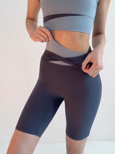 FitYoga Yoga clothing fitness plus size five shorts female summer high waisted buttock lifting running sports tight shorts summer thin section