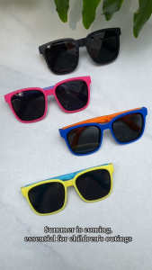 Cyxus แว่นตาเด็ก พับเก็บได้ แว่นตาเด็กหญิง แว่นตาเด็กชาย กันแดดเด็ก uv400 แว่นกันแดดเด็ก polarized sunglasses for kids แว่นกรองแสงเด็ก 6019