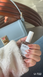 NEW สีทาเล็บกึ่งเจล ยาทาเล็บ  U-DELI U-722 (ไม่อบ) Metallic Cat Eye Vegan Nail-polish ทาเล็บ สีทาเล็บ ไร้กลิ่นฉุน ใช้แม่เหล็กสร้างมิติได้