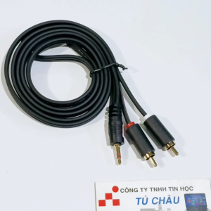 Cáp loa 1 ra 2 / Đầu 3.5 ly ra 2 AV Đực dài 1.5m - 3m - 5m (M Pard chính hãng cáp tốt )