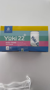 Khẩu Trang Y Tế KF94 Yoki 22+ Kiểu Dáng Hình Cua Hàng 4 Lớp Giấy Kháng Khuẩn Hộp 50 Cái