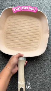 BOLDe Super Pan GRILL PAN 28 cm Granite Ceramic Anti Lengket - Beige