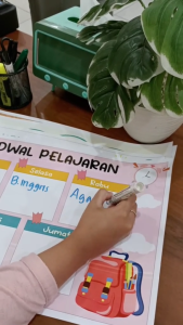 Poster Jadwal Mata Pelajaran Best Seller / Weekly Planner / Free Desain / Vol 7